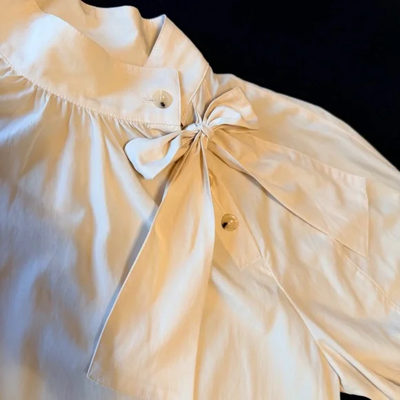 Summum Australia ecru top size 42 (Medium), lightweight batist cotton blend - Picture 13 of 15